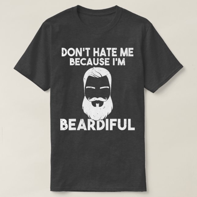 Hata mig inte för att hans hjärtliga Viking Bearde T Shirt (Design framsida)