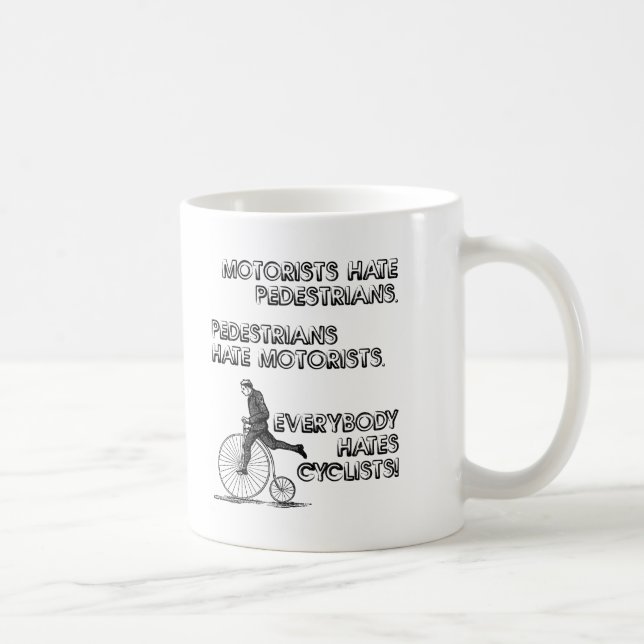 Hatar cyklister Rolig mugg (Höger)