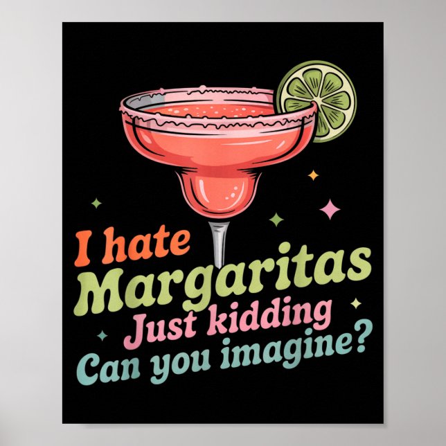 Hatar margaritas cinco de mayo sommar pub bar poster (Framsidan)