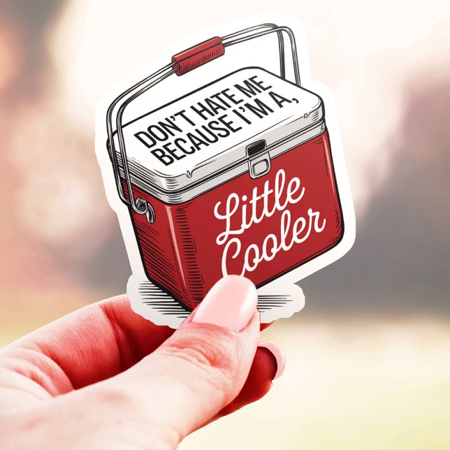 Hatar mig inte att jag är en liten kylare, funny v klistermärken (Skapare uppladdad)