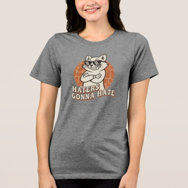 "Hatare Kommer Att Hata" Cool Cat T-shirt (Framsida)
