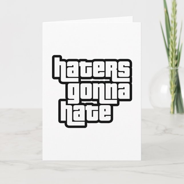 Hatare kommer att hata kort (Framsida)