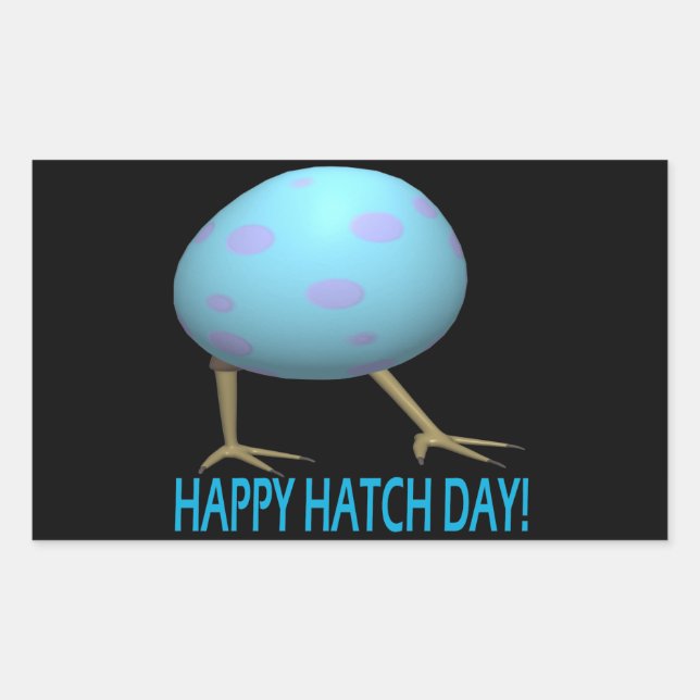Hatch Day Rektangulärt Klistermärke (Framsida)