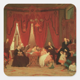 Hatch-familjen, 1870-71 fyrkantigt klistermärke