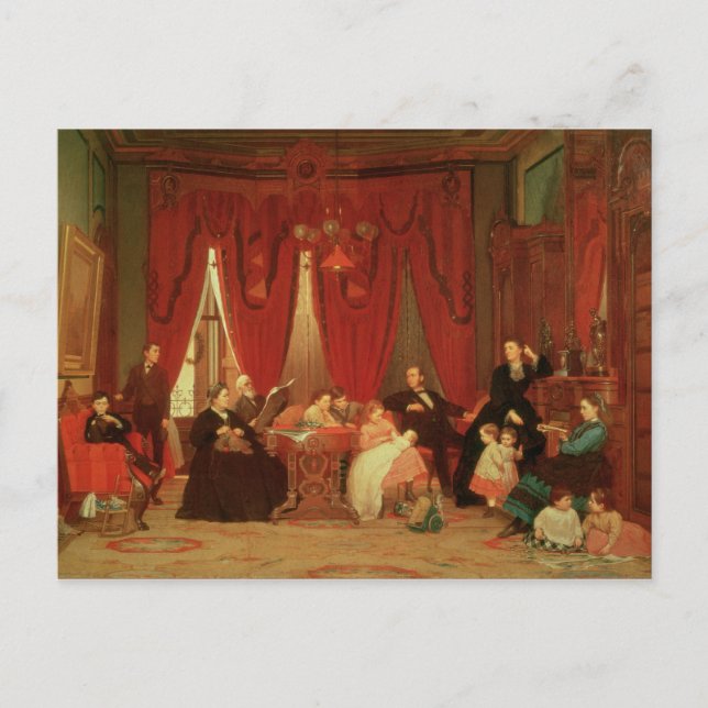 Hatch-familjen, 1870-71 vykort (Framsida)