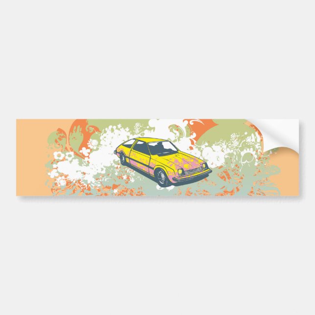 Hatchback Bumper Sticker Bildekal (Framsidan)