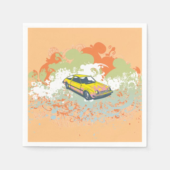 Hatchback Papper Napkins Pappersservett (Framsidan)