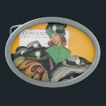 Hatcheck flicka<br><div class="desc">Konstnär: Den laddade flickan för den Norman Rockwell | hattkontrollen besegrar med lag och hattar</div>