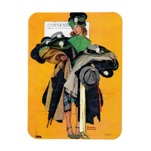 Hatcheck flicka magnet