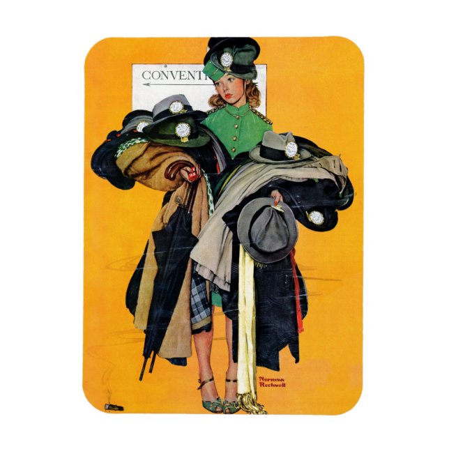 Hatcheck Girl Magnet (Vertikal)