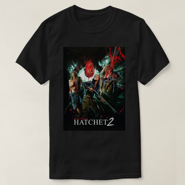 Hatchet-skräckfilm T Shirt (Design framsida)