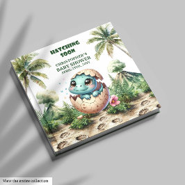 Hatching Soon Boy Baby Guest Bok Keepsaké