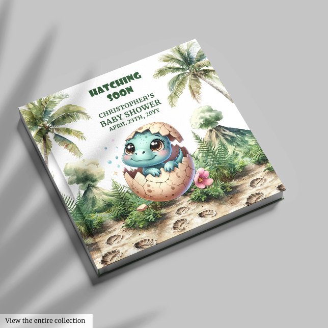 Hatching Soon Boy Baby Guest Bok Keepsaké (Hatching Soon Boy Baby Guest Book Keepsake)