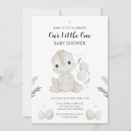 Hatching Soon Dinosaur Baby Shower Invitation Inbjudningar