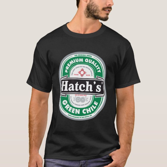 Hatchs Premium Quality Grönt Chile T Shirt (Framsida)