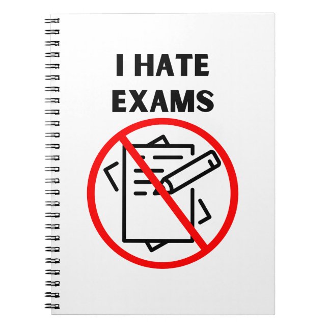 Hate Exams Anteckningsbok (Framsidan)