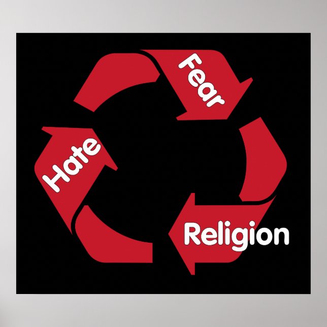 Hate Fear Religion Poster (Framsidan)