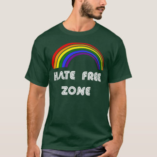 Hate Free Zon LGBT LGBT Pride T LGBTQ Supporter Shirt