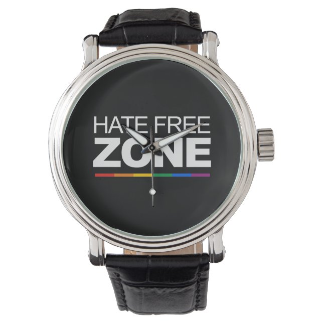 HATE FREE ZON - .png Armbandsur (Framsida)