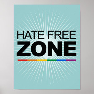HATE FREE ZON POSTER