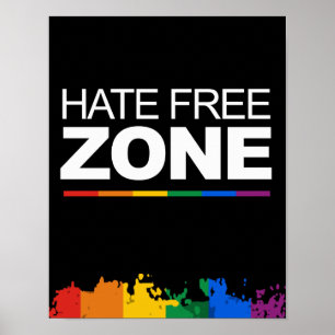 HATE FREE ZON POSTER