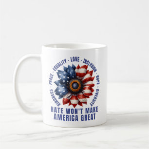 Hate gör inte Amerika Underbart Kaffemugg