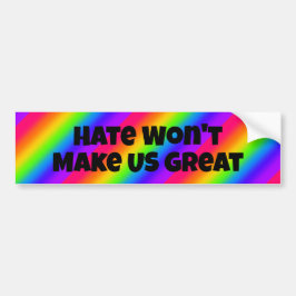 Hate gör inte USA Underbart Bildekal