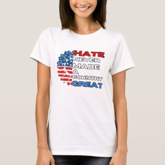 Hate har aldrig gjort en Underbar Land - Solrossen T Shirt