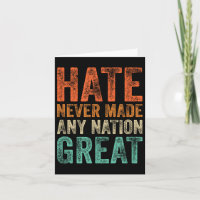 Hate har aldrig gjort någon Underbar Nation-stötte