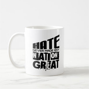 Hate har aldrig gjort någon Underbar nationell pol Kaffemugg