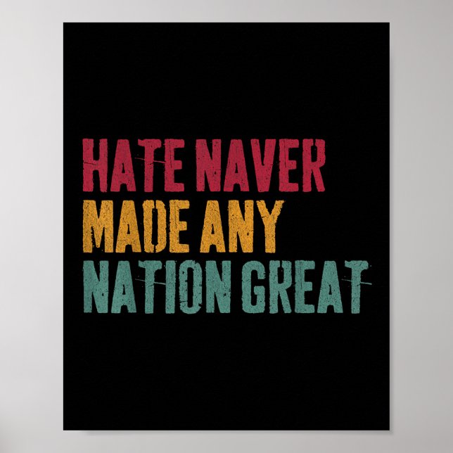 Hate har aldrig gjort något Underbart, antitrumpy  Poster (Framsidan)