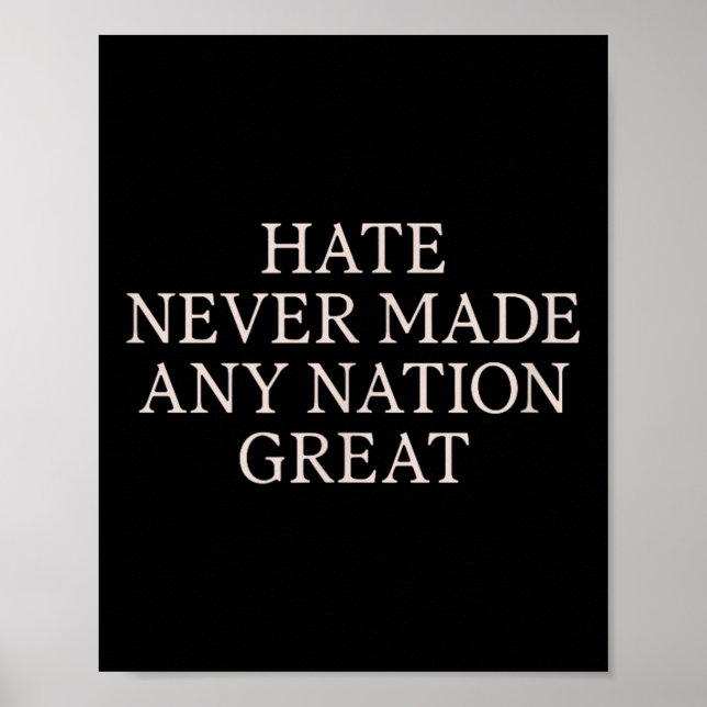 Hate har aldrig gjort något Underbart, lustigt. Poster (Framsidan)