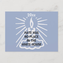 Hate har ingen Ställe i Vita husljus Vykort