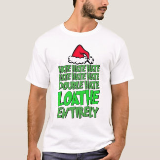 Hate hatets dubbla som är helt grinchmas t shirt