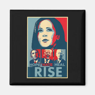 Hate Heal Grow Stiga upp president Kamala Harris C Magnet