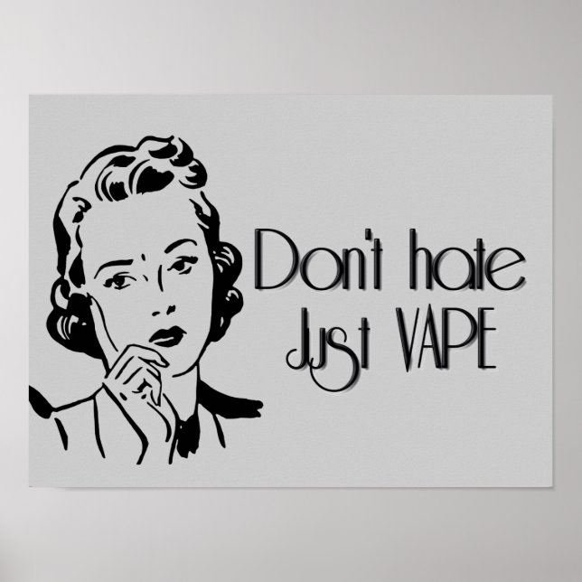 Hate inte bara Vape Poster (Framsidan)