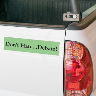 Hate inte...debattera! bildekal