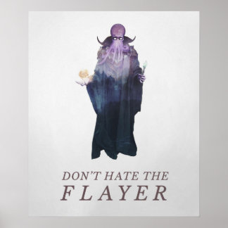 Hate inte Flayer Illithid Mind Flayer DnD A Poster