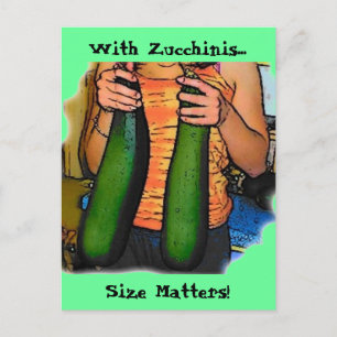 Hate inte Min Dubbla Z Zucchinis Vykort