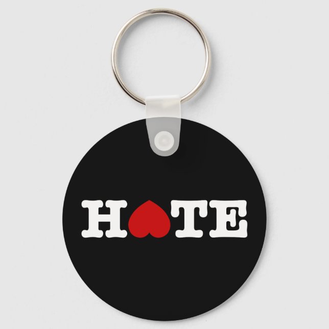 HATE KEYCHAIN NYCKELRING (Framsida)