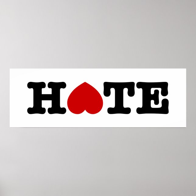 HATE-POSTER POSTER (Framsidan)