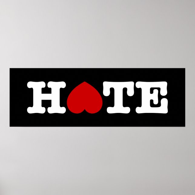HATE-POSTER POSTER (Framsidan)