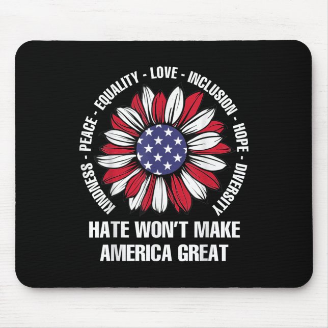 Hate Wont gör Amerika Underbart Musmatta (Framsidan)