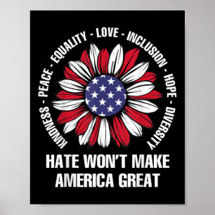 Hate Wont gör Amerika Underbart Poster