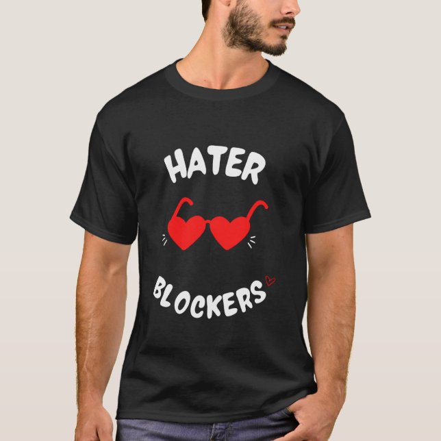 Hater Blockers Kärlek Färgad Sunglass Lins Unity T Shirt (Framsida)
