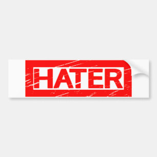Hater Frimärke Bildekal