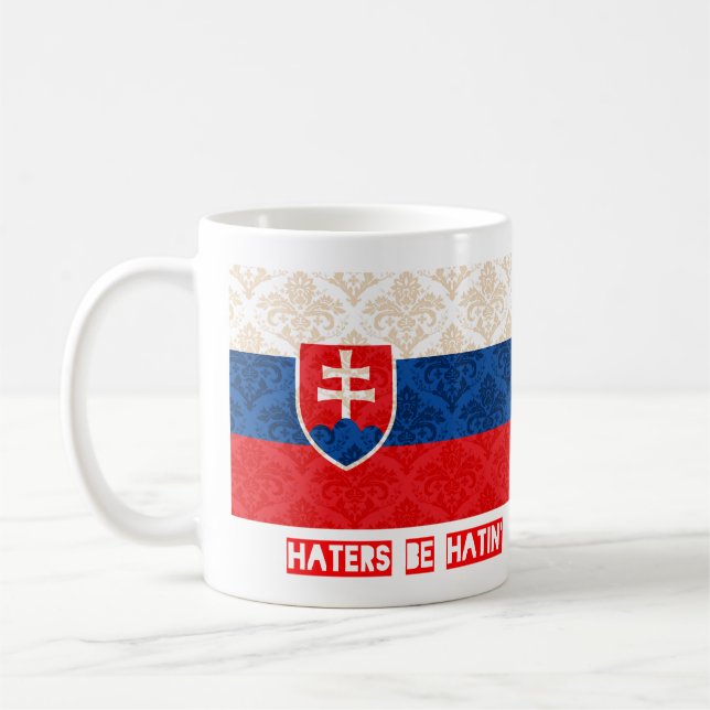 Haters är hatinen Slovakien Kaffemugg (Vänster)