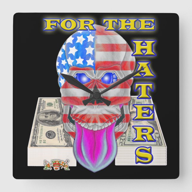 Haters Fyrkantig Klocka (Framsida)