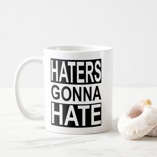 Haters som går att hata kaffemugg (Med munk)
