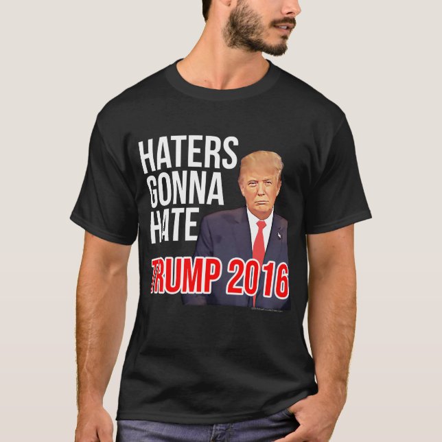 Haters som går att hata roliga Donald Trump för Tröja (Framsida)